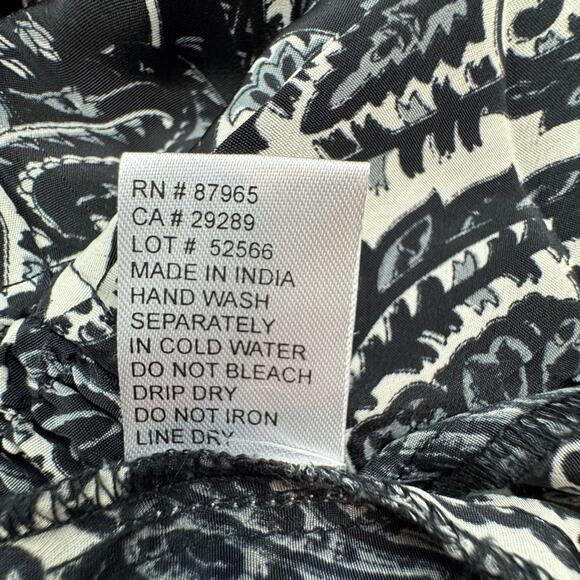 Elan Boho Hippie Floral Tiered Palazzo Wide Leg Dressy Pants Women's Size M - Picture 8 of 9